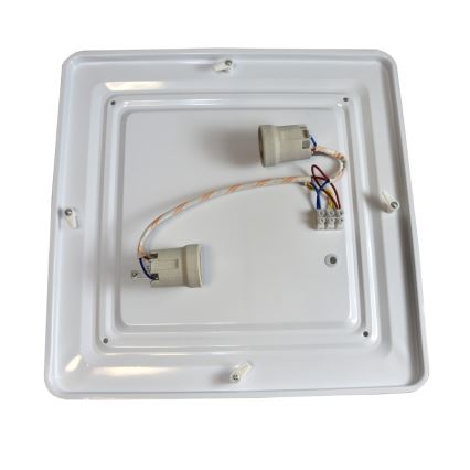 Iluminação de teto WILTON 2xE27/60W/230V 37,5x37,5 cm preto