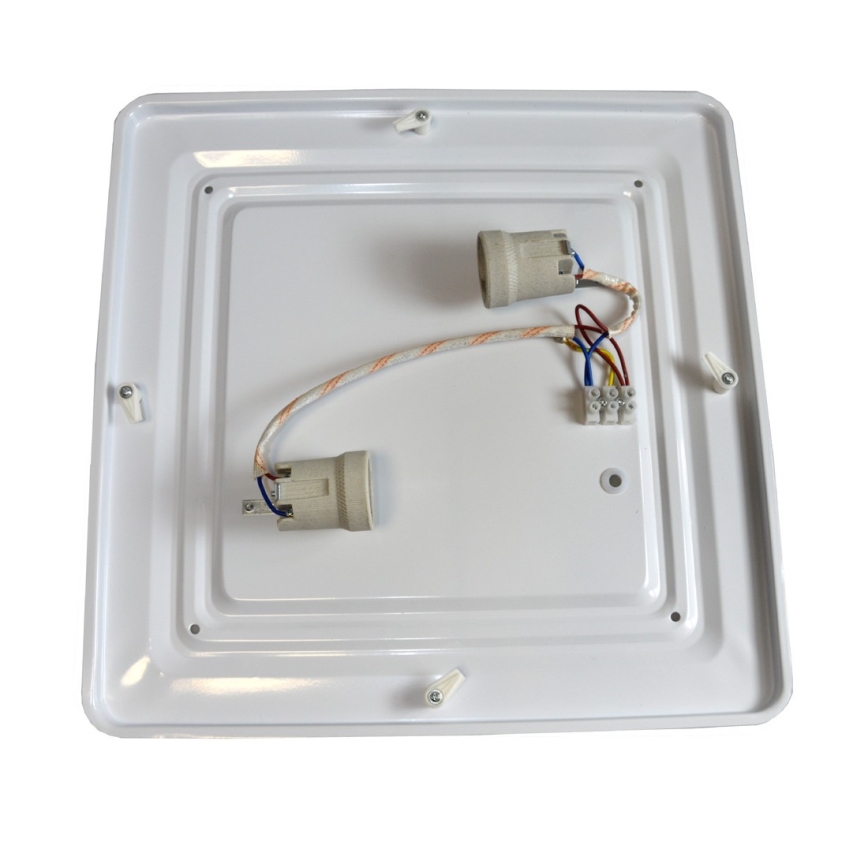 Iluminação de teto WILTON 2xE27/60W/230V 37,5x37,5 cm preto