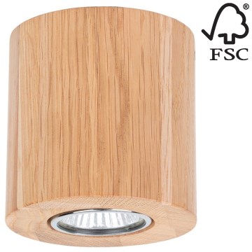 Iluminação de teto WOODDREAM 1xGU10/6W/230V carvalho - certificado por FSC