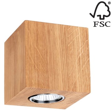 Iluminação de teto WOODDREAM 1xGU10/6W/230V carvalho - certificado por FSC