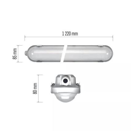 Iluminação de trabalho LED com módulo de emergência EMERGENCY LED/40W/230V 4000K 122 cm IP66