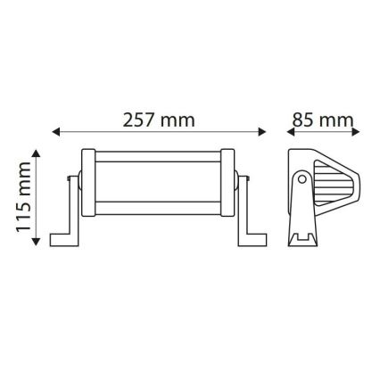 Iluminação de trabalho LED EPISTAR LED/36W/10-30V IP67 6000K