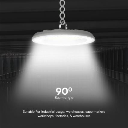Iluminação de trabalho LED High Bay LED/100W/230V 3000/4000/6500K IP65 ø 23,5 cm
