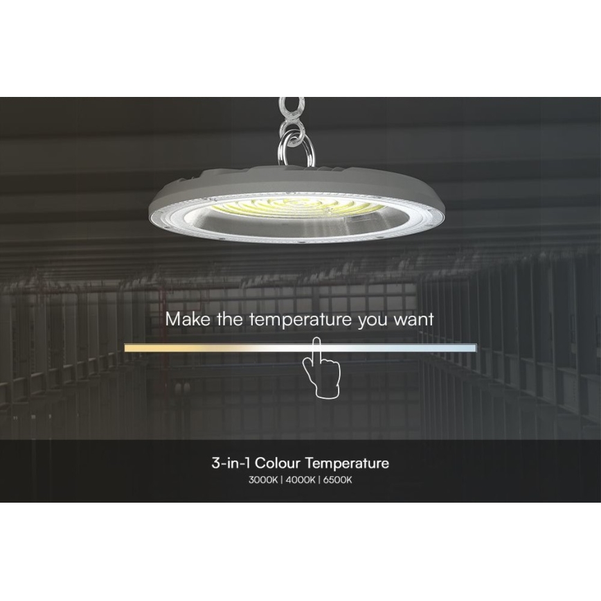 Iluminação de trabalho LED High Bay LED/100W/230V 3000/4000/6500K IP65 ø 23,5 cm