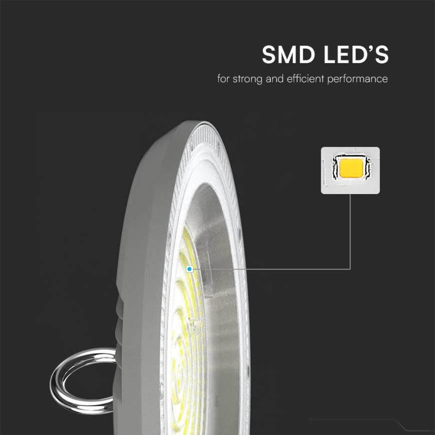 Iluminação de trabalho LED High Bay LED/100W/230V 3000/4000/6500K IP65 ø 23,5 cm