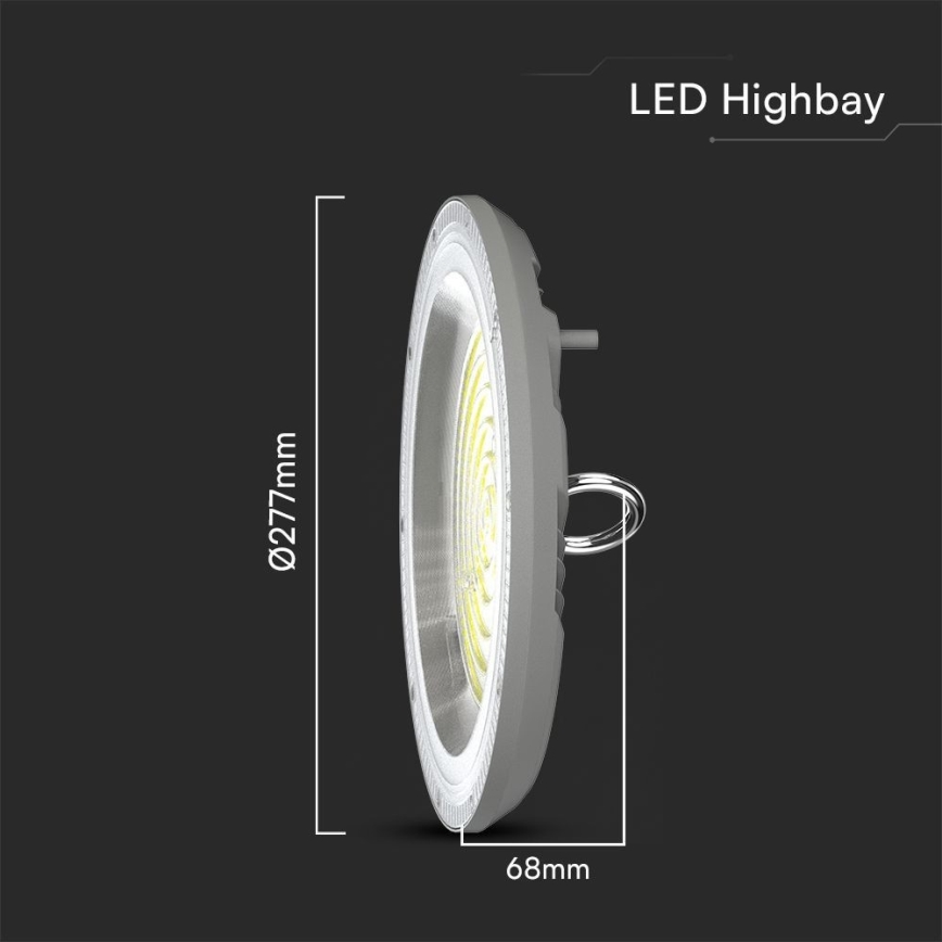 Iluminação de trabalho LED High Bay LED/150W/230V 3000/4000/6500K IP65 ø 27,7 cm