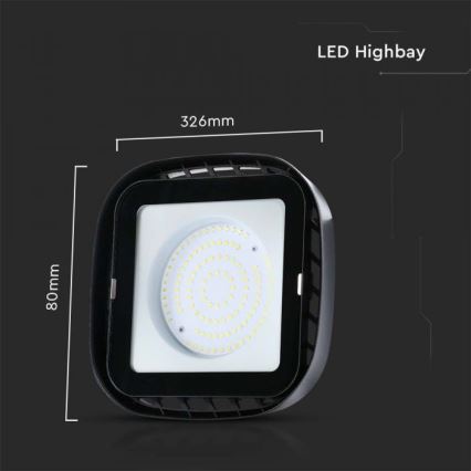 Iluminação de trabalho LED High Bay LED/200W/230V 6500K IP65