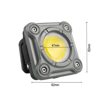 Iluminação de trabalho LED recarregável com regulação LED/15W/5V IPX4 1000 lm 2000 mAh