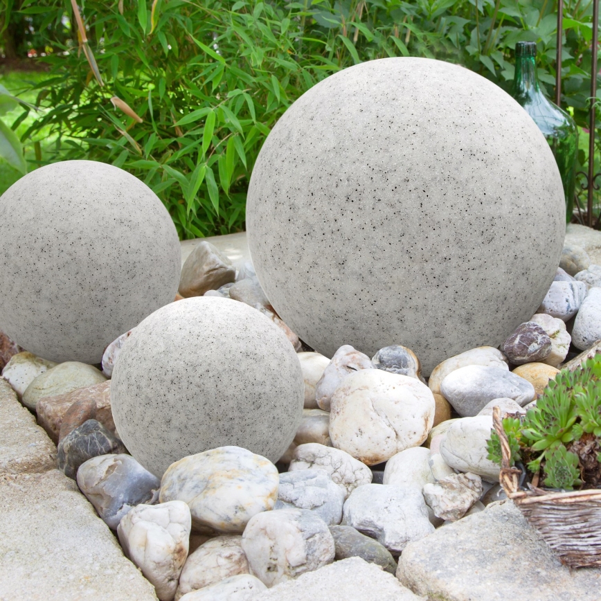 Iluminação decorativa exterior GARDEN BALL 1xE27/40W/230V IP65 d. 28 cm