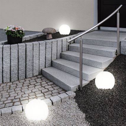 Iluminação decorativa exterior GARDEN BALL 1xE27/40W/230V IP65 d. 38 cm