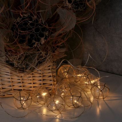Iluminação decorativa LED AHNE 10xLED/2xAA