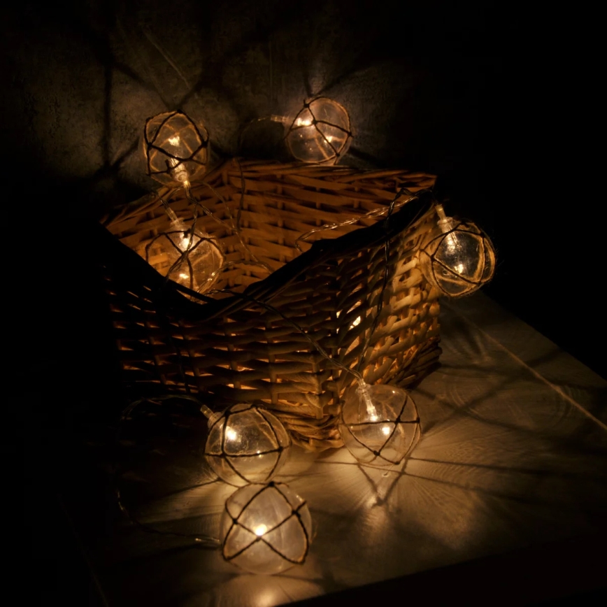 Iluminação decorativa LED AHNE 10xLED/2xAA