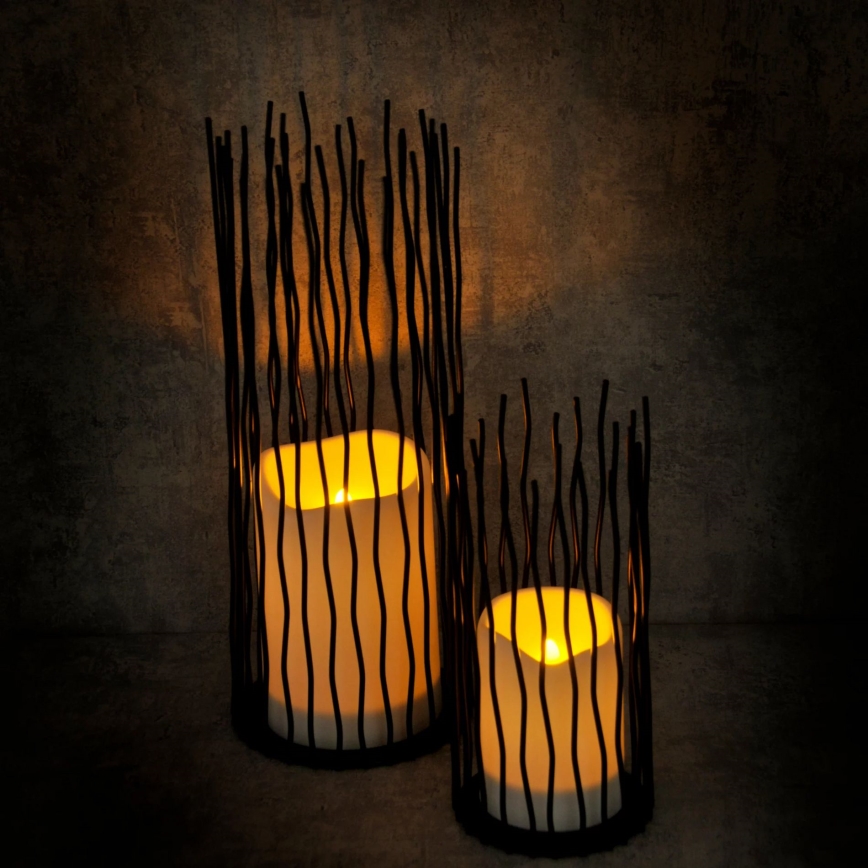Iluminação decorativa LED exterior NYBORG LED/2xAA 35 cm IP44 branco quente