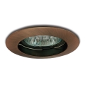 Iluminação embutida 1xGU5,3/50W/12V cobre