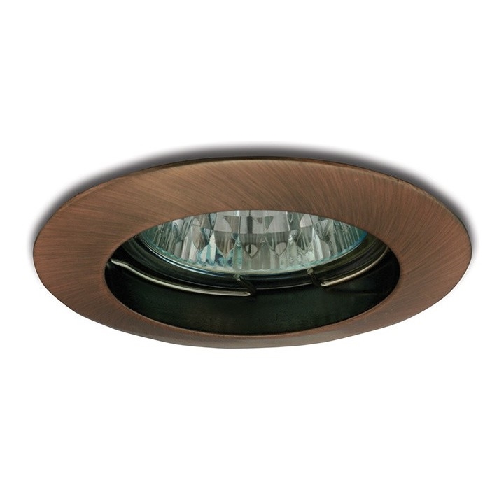 Iluminação embutida 1xGU5,3/50W/12V cobre