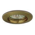Iluminação embutida 1xGU5,3/50W/12V latão