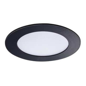 Iluminação embutida de casa de banho LED ROUNDA LED/6W/230V IP44 preta d. 12 cm