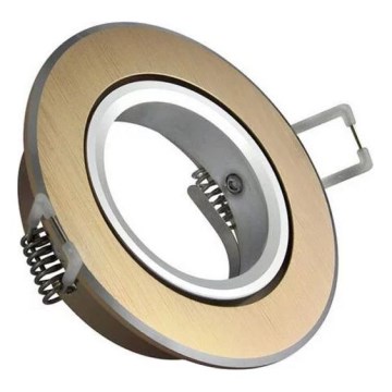 Iluminação embutida EAST OPAL 1xGU10/8W/230V diâmetro 8,5 cm dourado