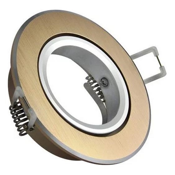 Iluminação embutida EAST OPAL 1xGU10/8W/230V diâmetro 8,5 cm dourado