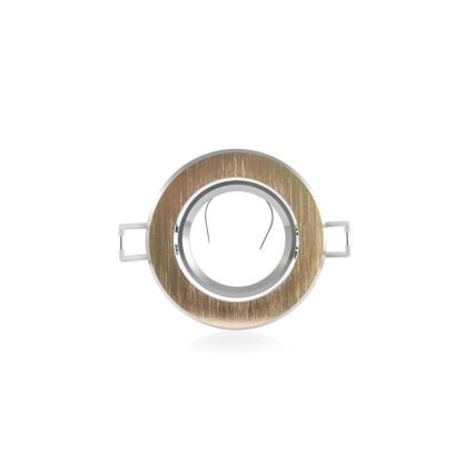 Iluminação embutida EAST OPAL 1xGU10/8W/230V diâmetro 8,5 cm dourado