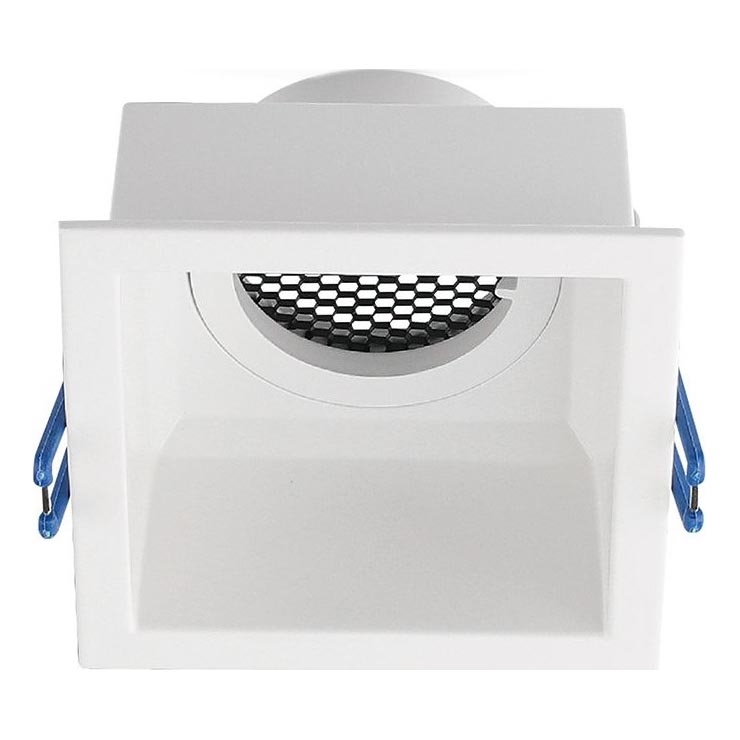 Iluminação embutida GU10 9x9 cm branco