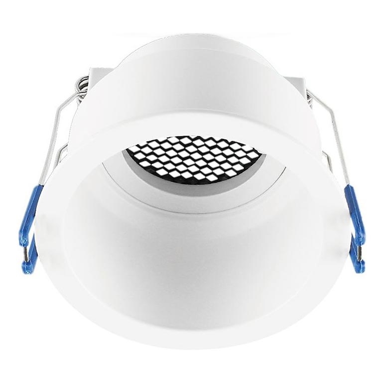 Iluminação embutida GU10 diâmetro 9 cm branco