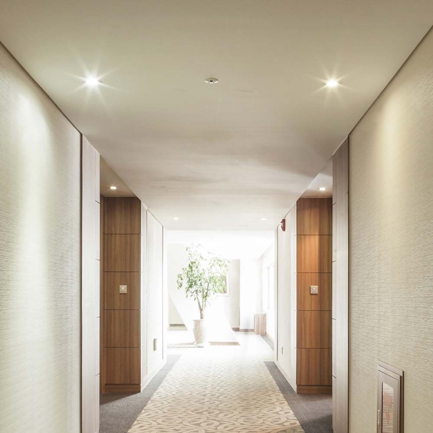 Iluminação embutida GU10 diâmetro 9 cm branco