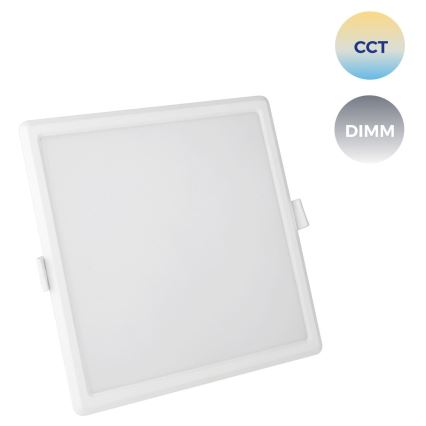 Iluminação embutida LED com regulação ALGINE LED/12W/230V Wi-Fi Tuya quadrada