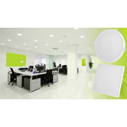 Iluminação embutida LED com regulação ALGINE LED/22W/230V Wi-Fi Tuya quadrada