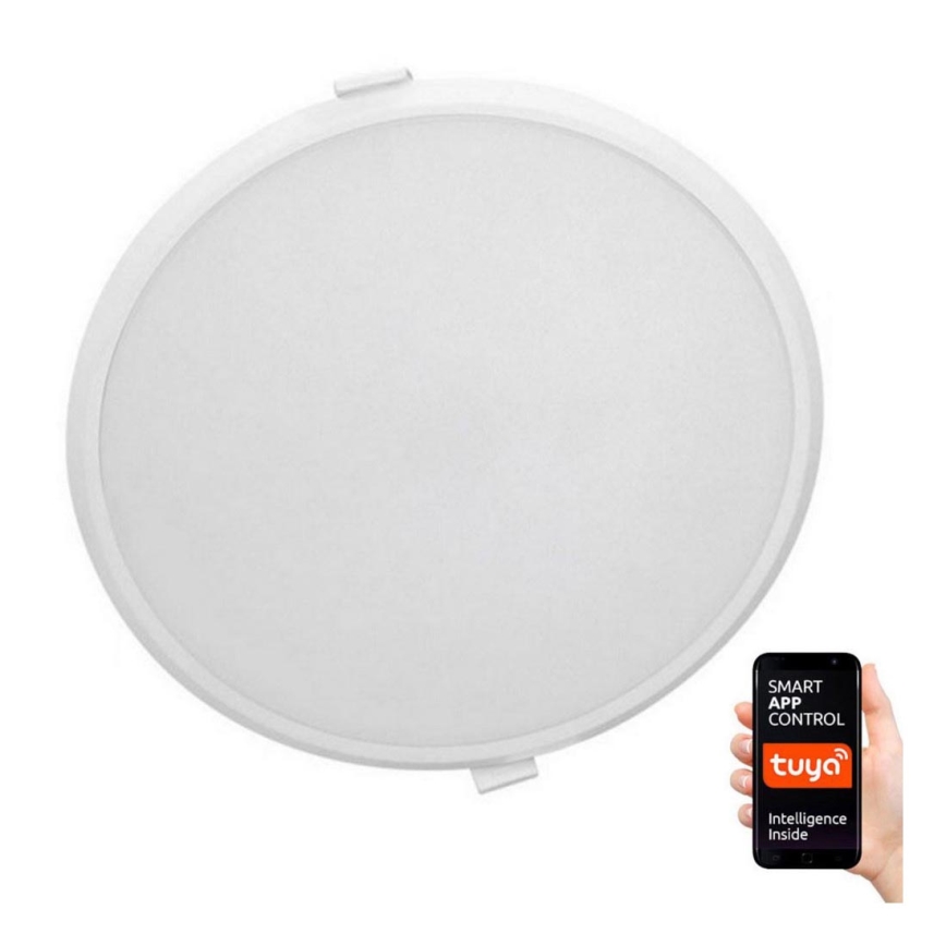 Iluminação embutida LED com regulação ALGINE LED/22W/230V Wi-Fi Tuya redonda