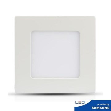 Iluminação embutida LED SAMSUNG CHIP LED/12W/230V 6400K quadrada