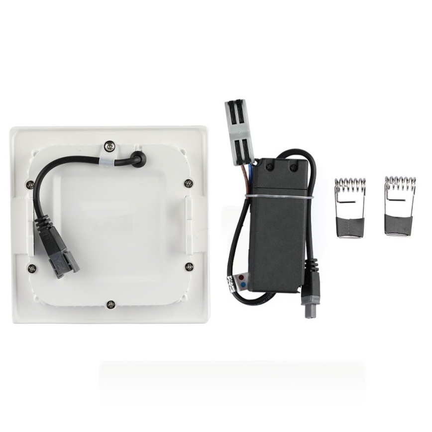 Iluminação embutida LED SAMSUNG CHIP LED/12W/230V 6400K quadrada