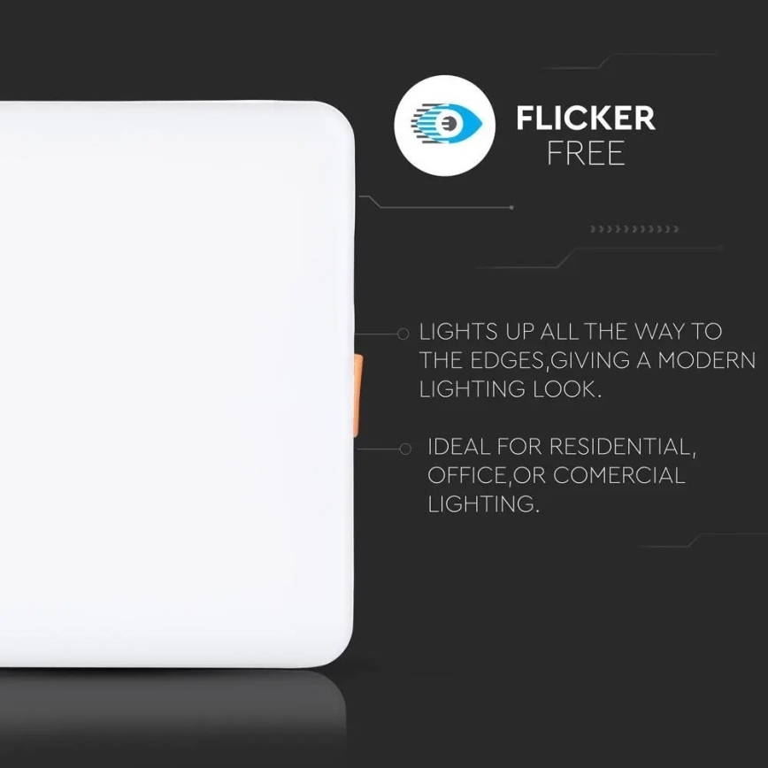 Iluminação embutida LED SAMSUNG CHIP LED/18W/230V 3000K