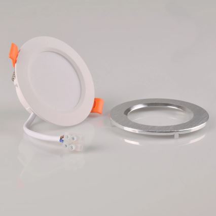 Iluminação embutida LED ZOE LED/4,8W/230V prateado