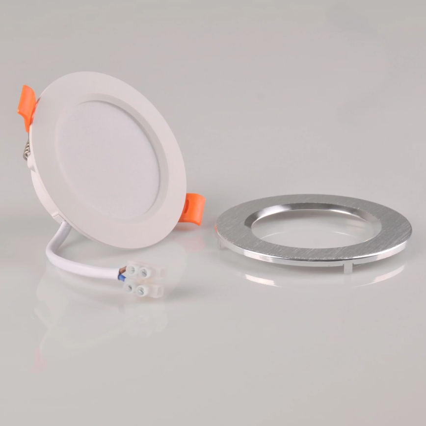 Iluminação embutida LED ZOE LED/4,8W/230V prateado