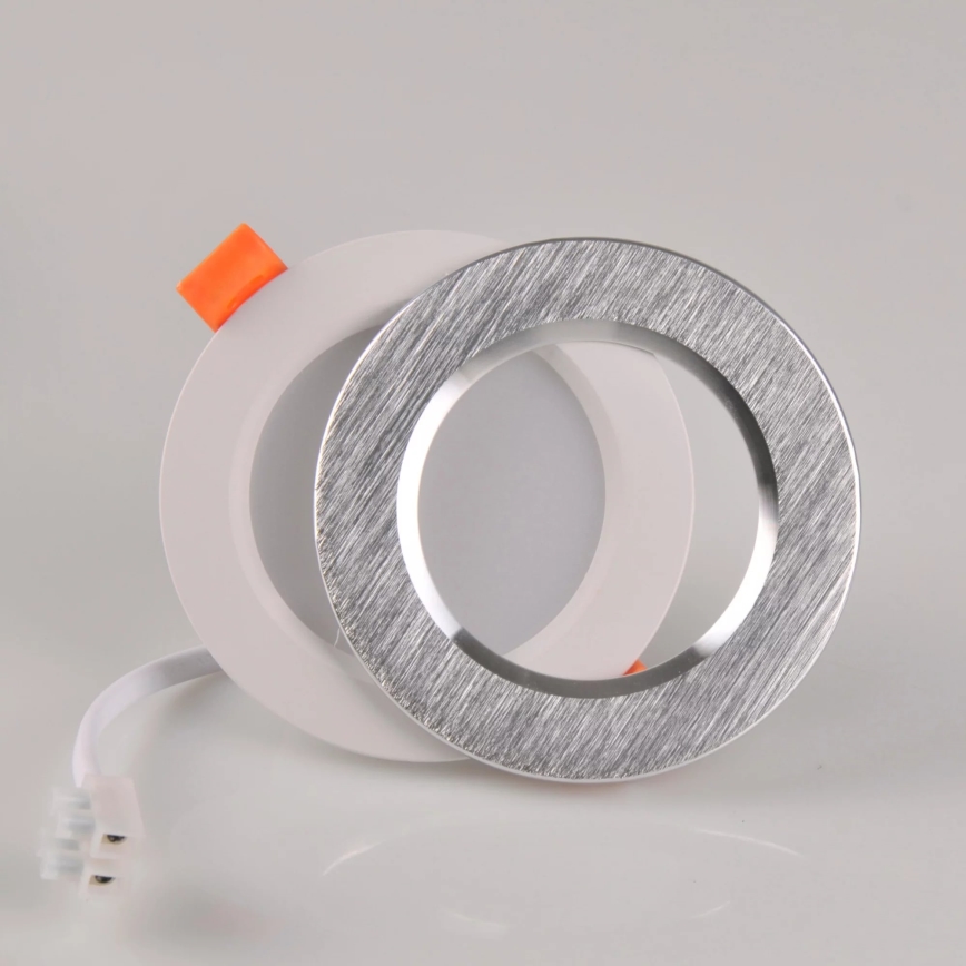 Iluminação embutida LED ZOE LED/4,8W/230V prateado