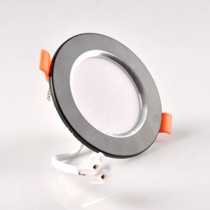 Iluminação embutida LED ZOE LED/4,8W/230V preto