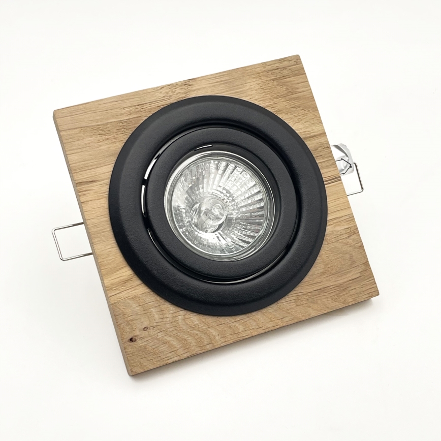 Iluminação embutida TOBBY 1xG9/20W/230V 11,5x11,5 cm carvalho/preto