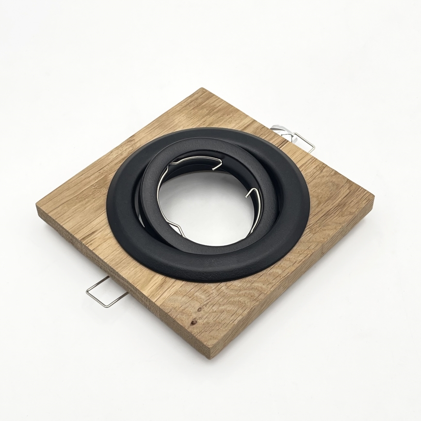 Iluminação embutida TOBBY 1xG9/20W/230V 11,5x11,5 cm carvalho/preto