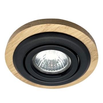 Iluminação embutida TOBBY 1xG9/20W/230V diâmetro 11,5 cm carvalho/preto