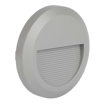 Iluminação exterior de escada LED LED/2W/230V IP65 3000K cinzento