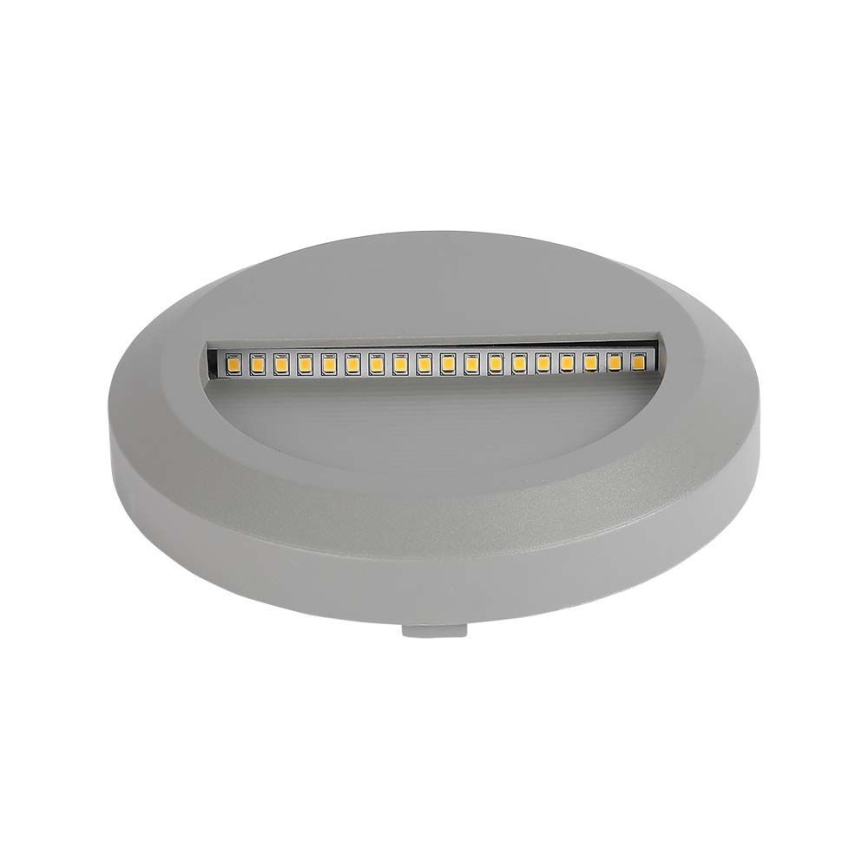 Iluminação exterior de escada LED LED/2W/230V IP65 3000K cinzento