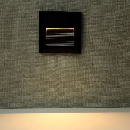 Iluminação exterior de escada LED LED/2W/230V IP65 4000K preto