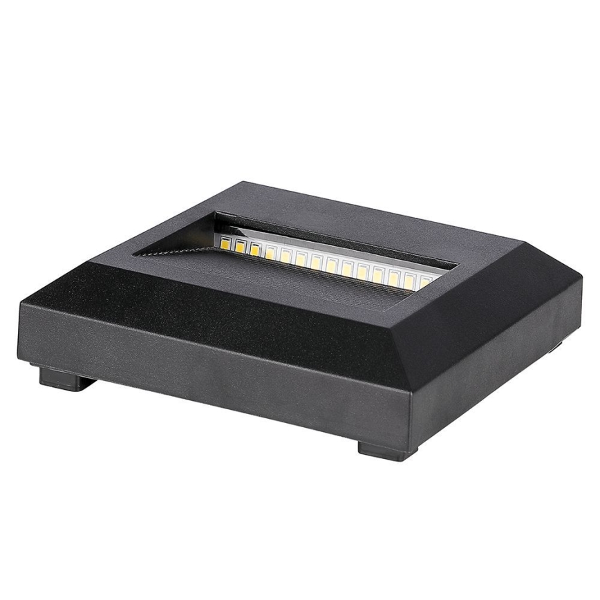 Iluminação exterior de escada LED LED/2W/230V IP65 4000K preto