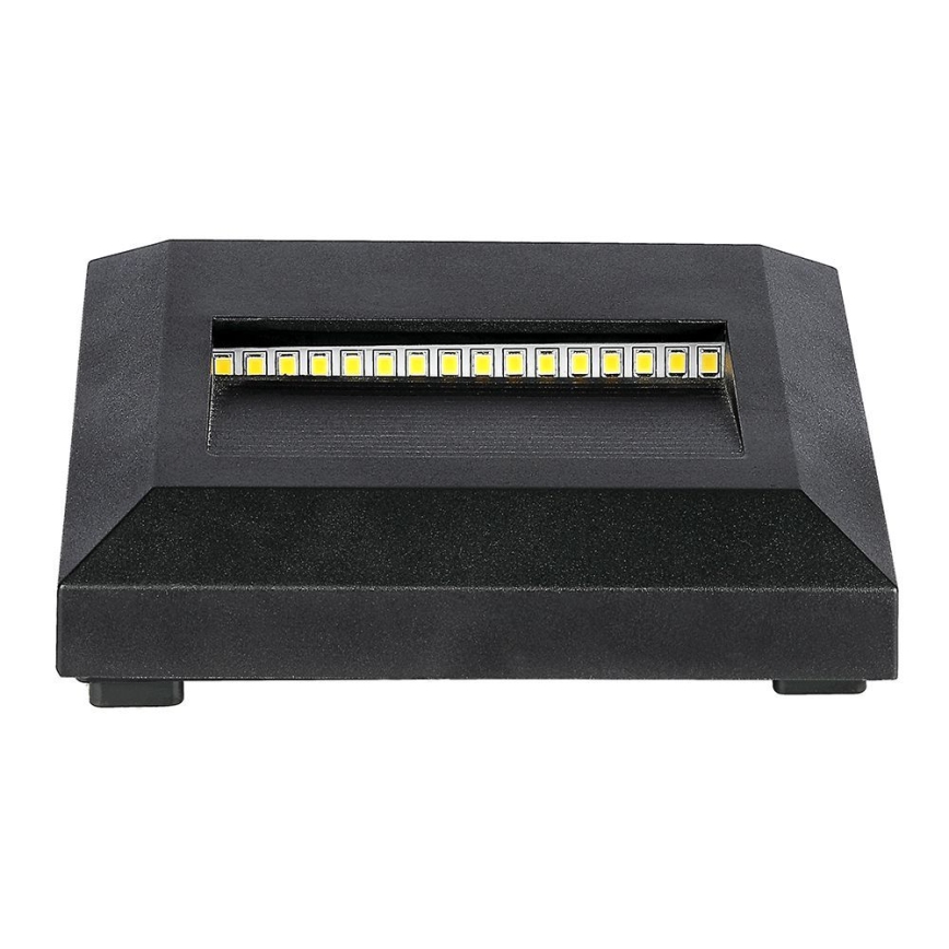 Iluminação exterior de escada LED LED/2W/230V IP65 4000K preto