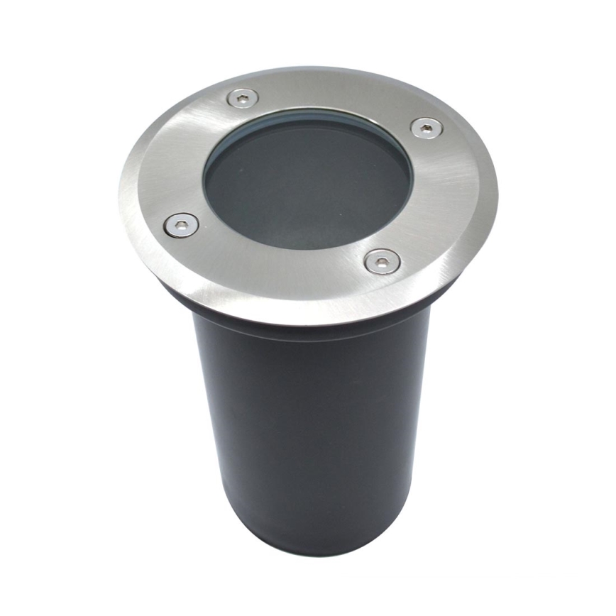 Iluminação exterior de orientação 1xGU10/35W/230V IP67 mate cromado