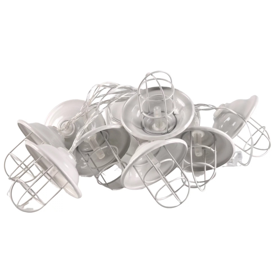 Iluminação exterior decorativa LED LOFT 10xLED/2xAAA