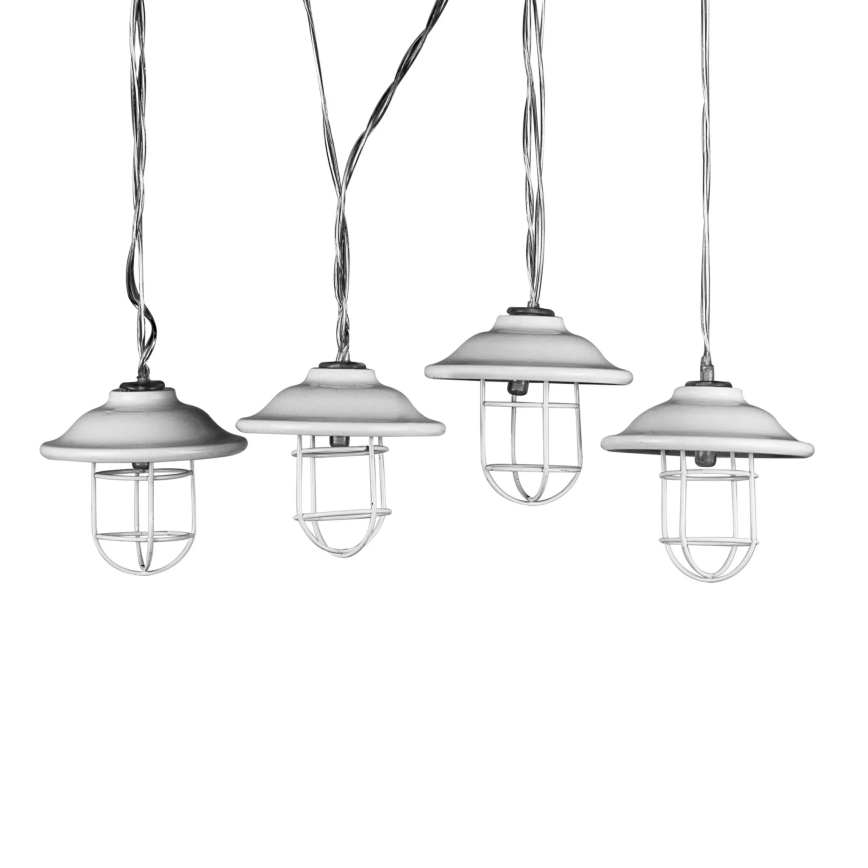 Iluminação exterior decorativa LED LOFT 10xLED/2xAAA