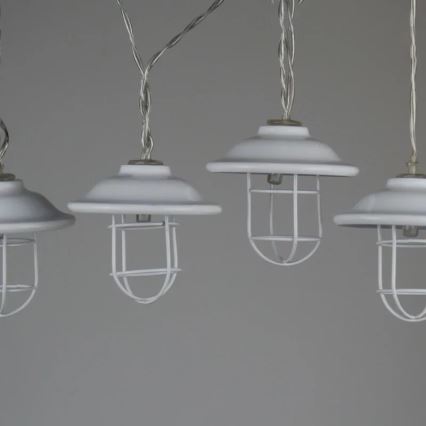 Iluminação exterior decorativa LED LOFT 10xLED/2xAAA