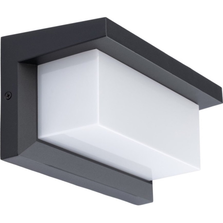 Iluminação de parede exterior LED com lâmpada e sensor de anoitecer NEELY 1xE27/9W/230V IP54 antracite